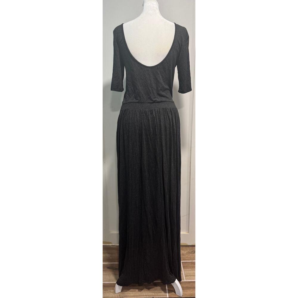 Bordeaux (Anthropologie) Torey Knit Scoopback Shortsleeve Maxi Dress Size M - Picture 2 of 5